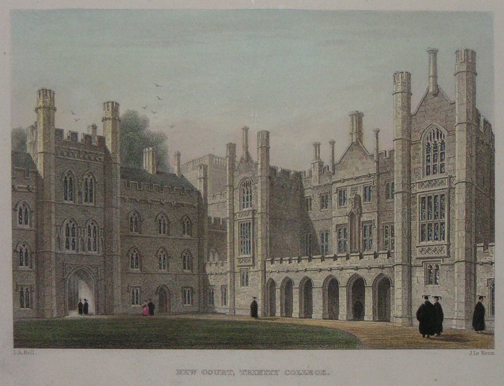 Print - New Court, Trinity College. - Le